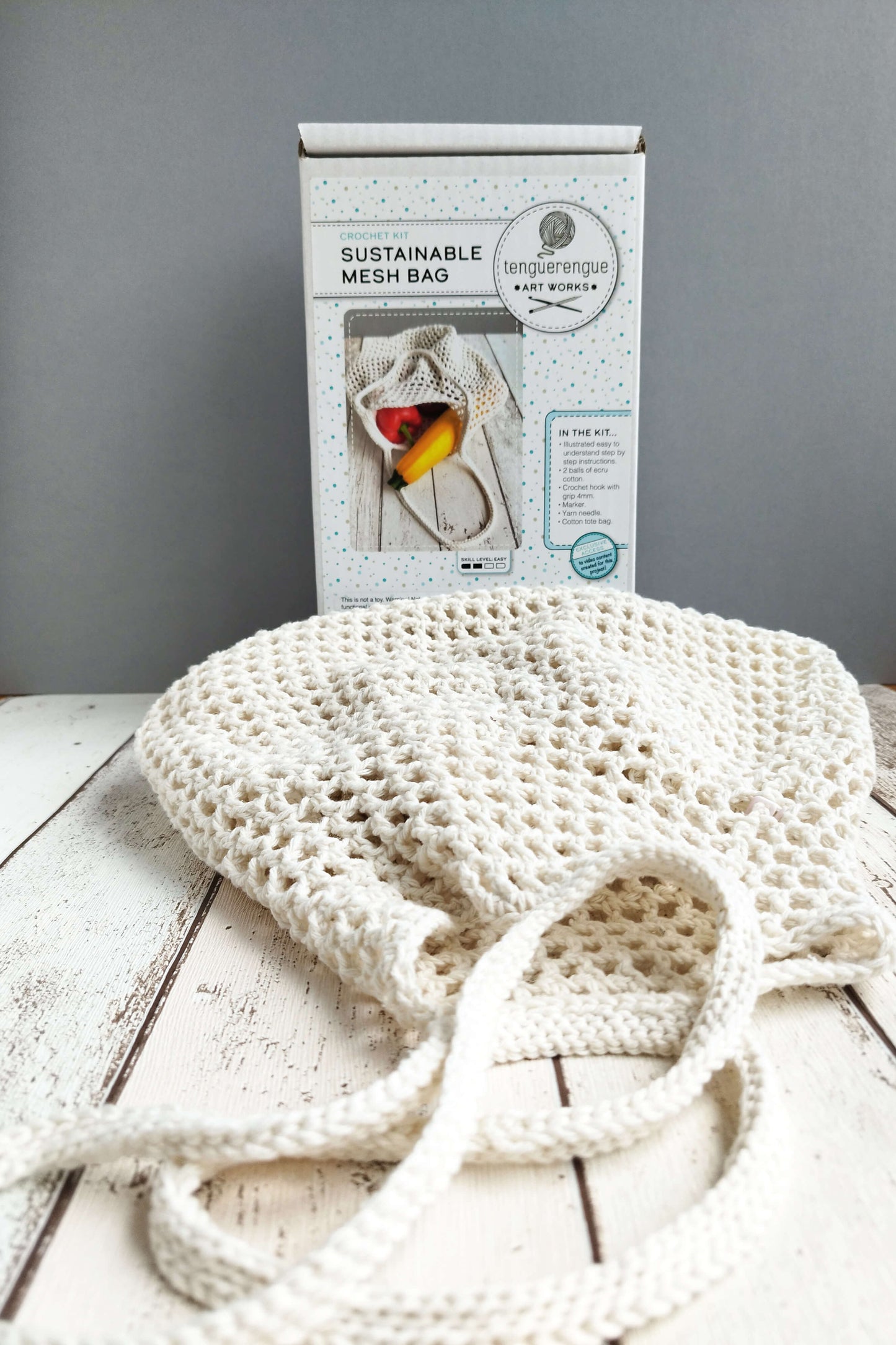 Crochet kit: Sustainable mesh bag