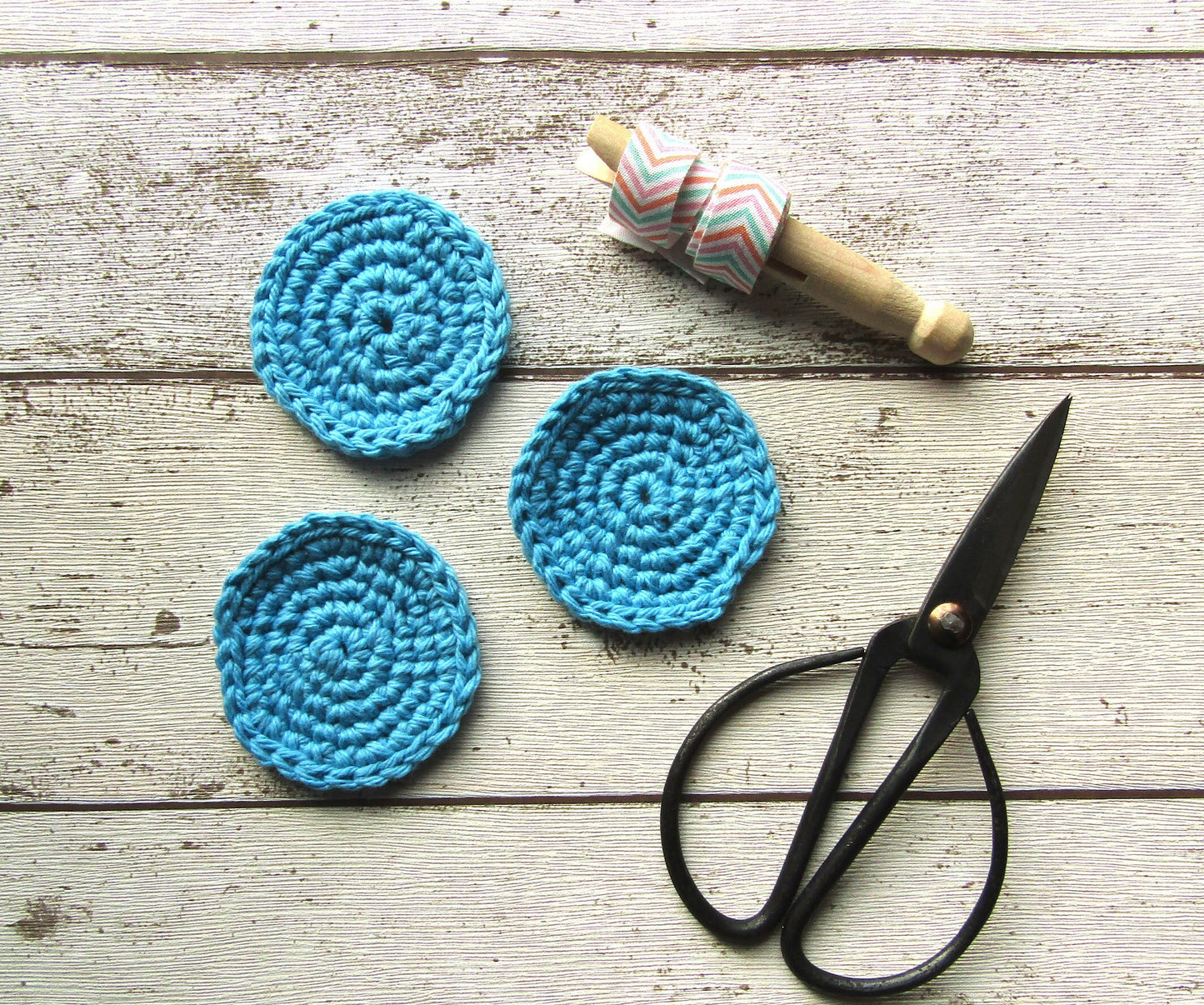 Crocheted reusable Make up pads