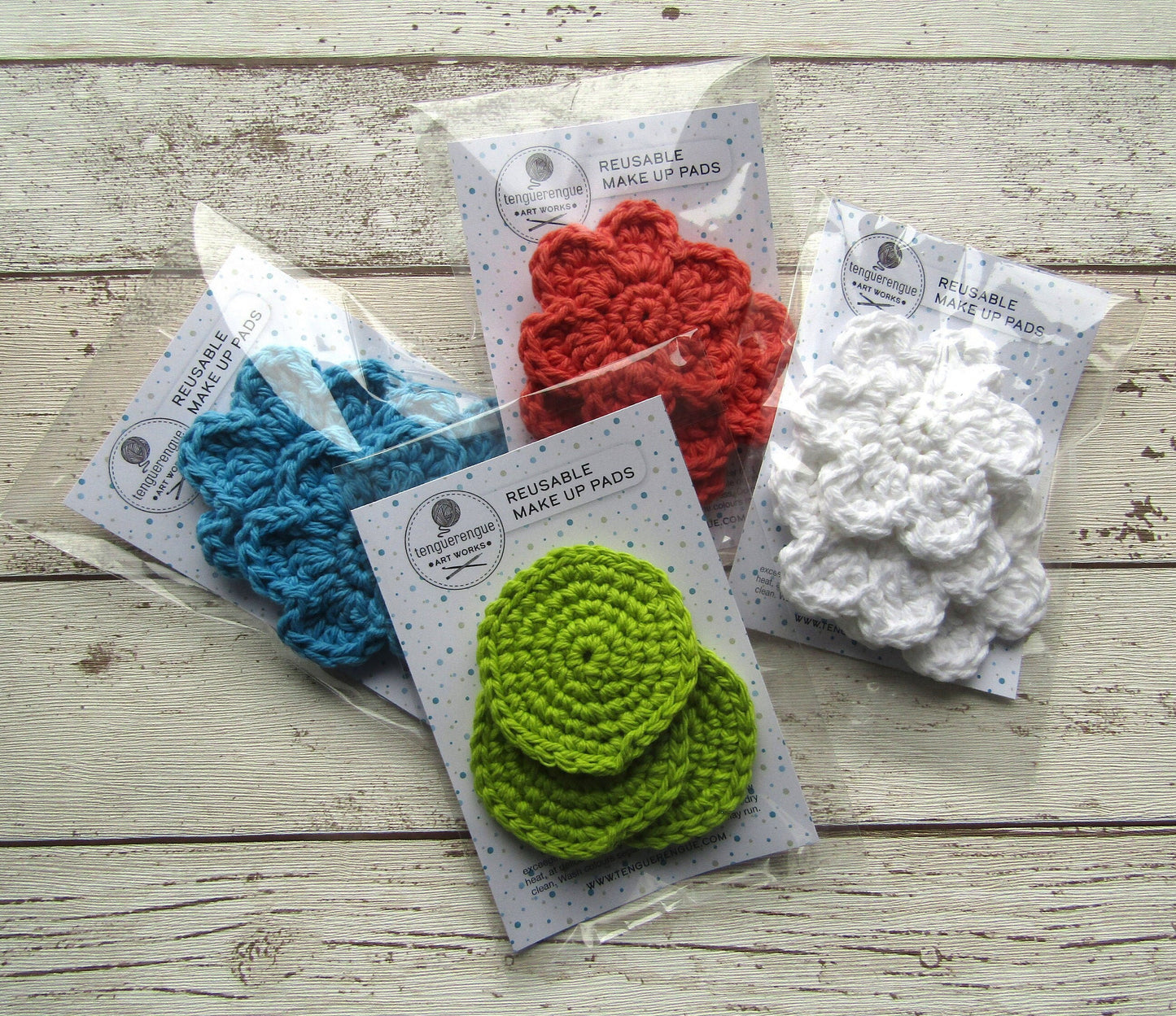 Crocheted reusable Make up pads