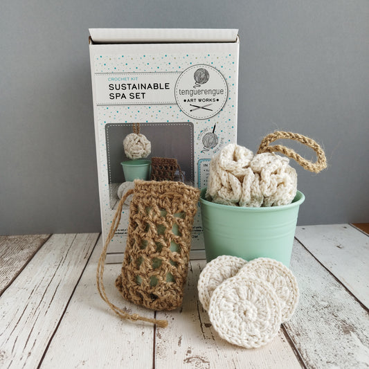 Crochet kit: Sustainable Spa Set