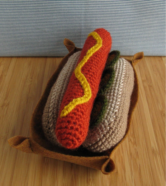 Hot dog crocheted amigurumi