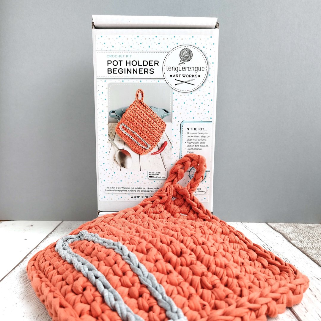 Crochet kit: Pot holder for total beginners