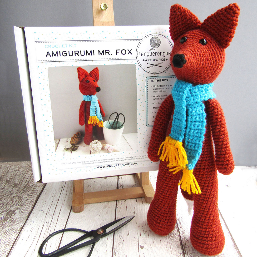 Crochet kit: Amigurumi Mr. Fox