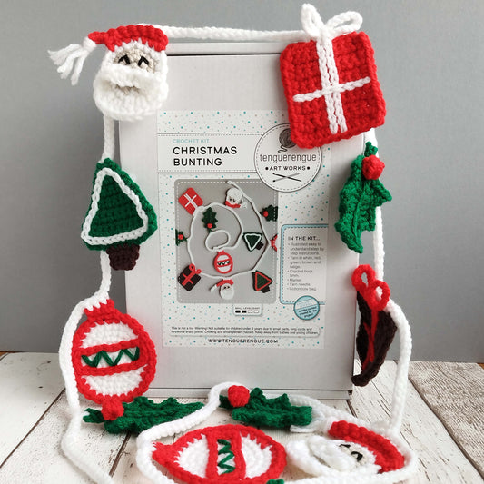 Crochet kit: Christmas bunting