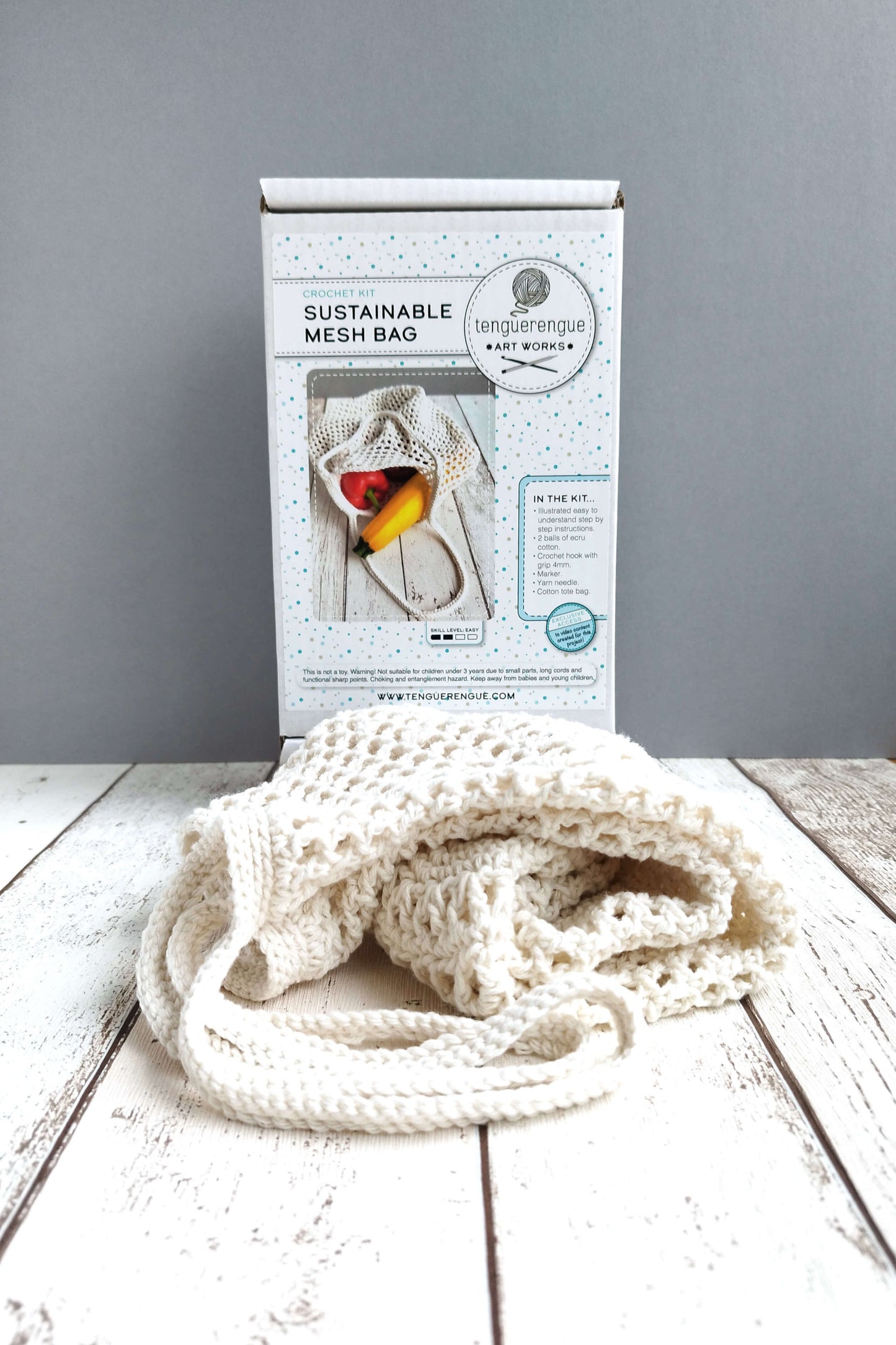 Crochet kit: Sustainable mesh bag