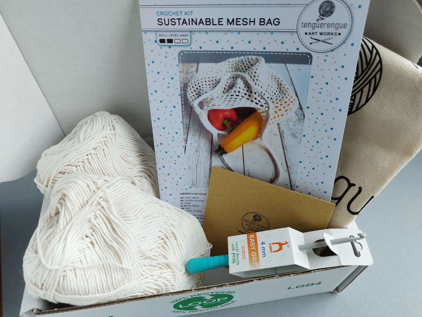 Crochet kit: Sustainable mesh bag