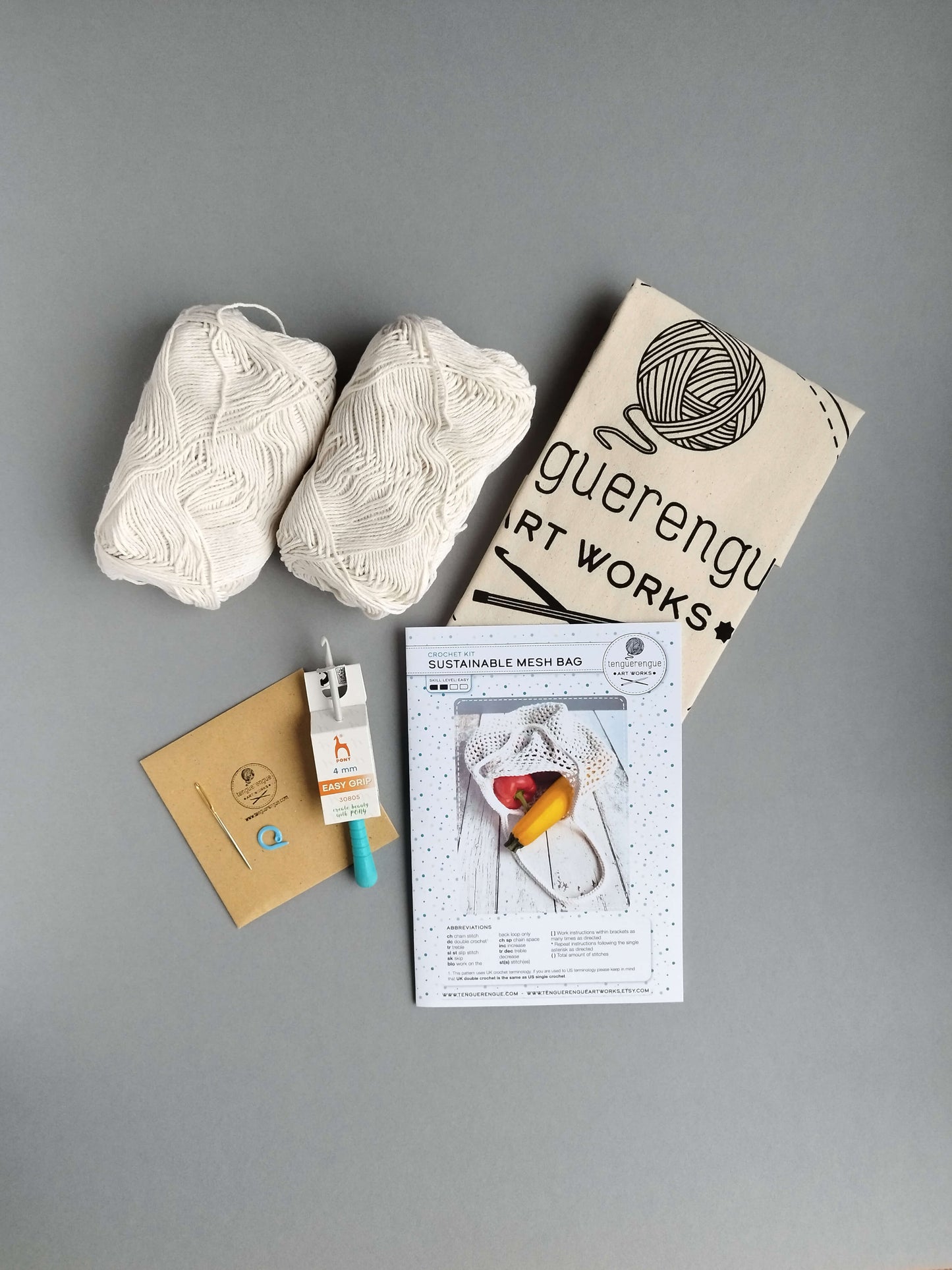 Crochet kit: Sustainable mesh bag