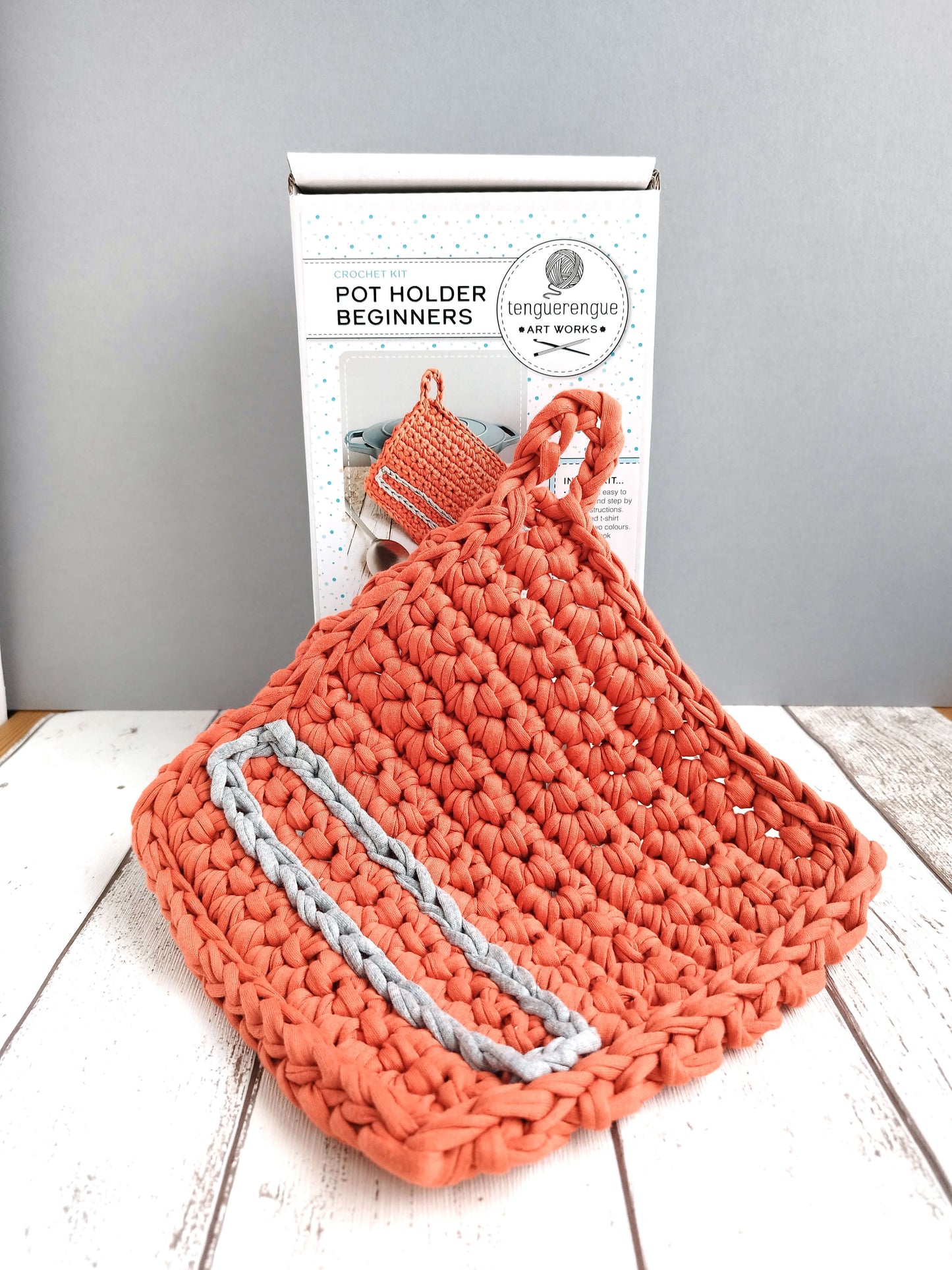 Crochet kit: Pot holder for total beginners