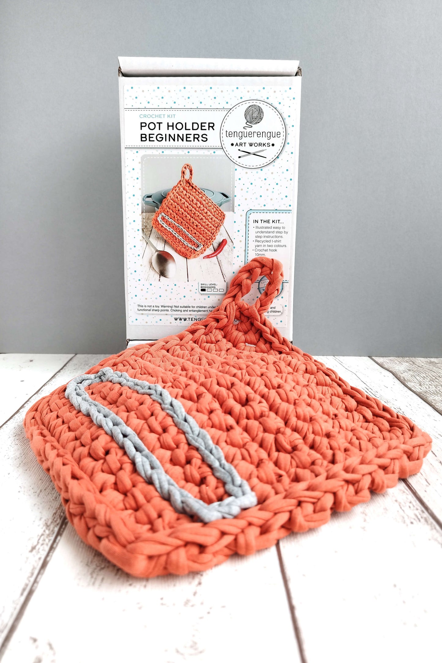 Crochet kit: Pot holder for total beginners