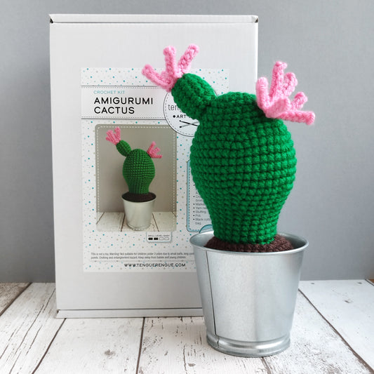 Crochet kit: Amigurumi Cactus with pot